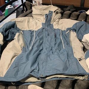 #525 “Rossignol” Men's Blue and Gray Thermolite Active ski Jacket